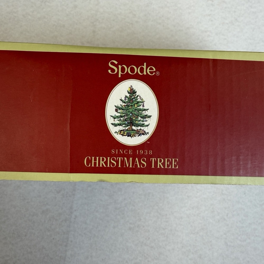 Spode Christmas Tree Sentiment Oval Rim Dish 12.75" Warms Our Hearts & Homes NIB - Picture 6 of 8